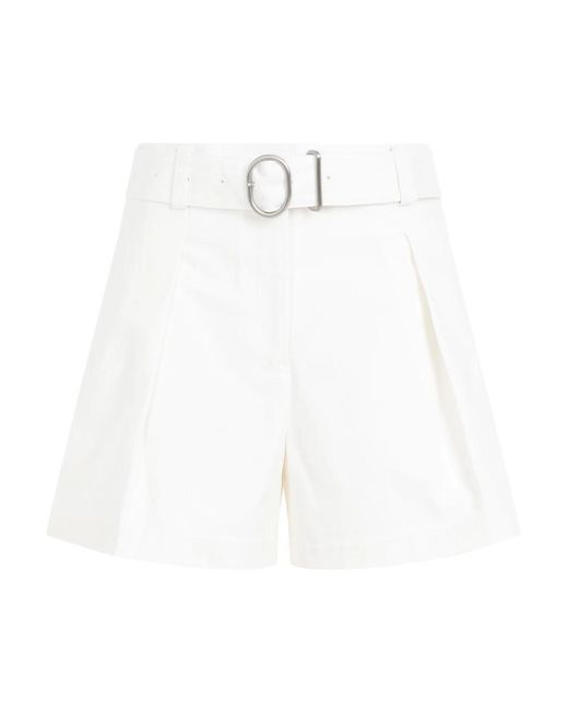 Mid waist shorts di Jil Sander in White