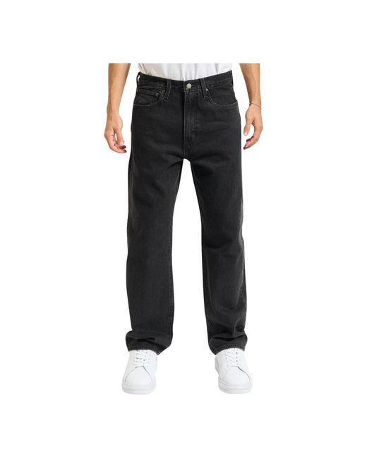 Levi's Black Straight Fit Jeans for men