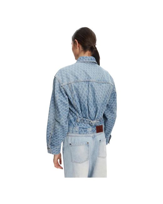 Calvin Klein Blue Cinched Trucker Jacket