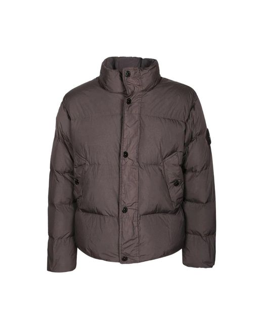 Winter Jackets Stone Island de hombre de color Gray