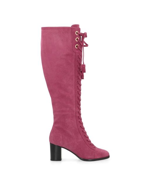 Alberta Ferretti Pink Heeled Boots