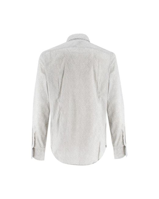 Fedeli Gray Casual Shirts for men