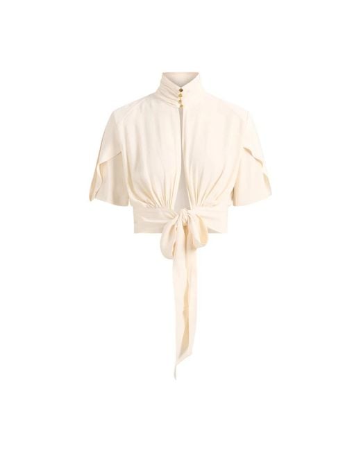 Elisabetta Franchi Natural Blouses