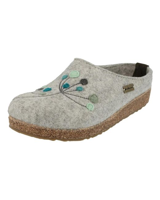 Haflinger Gray Klassischer Slipper