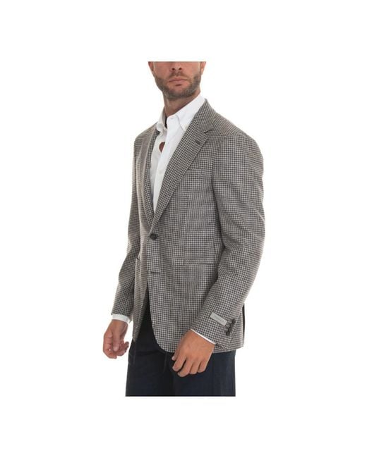 Canali Gray Formal Blazers for men