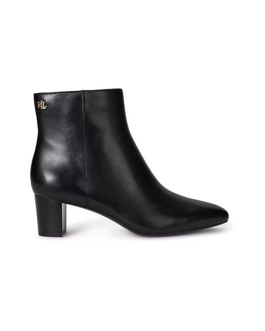 Ralph Lauren Black Heeled Boots