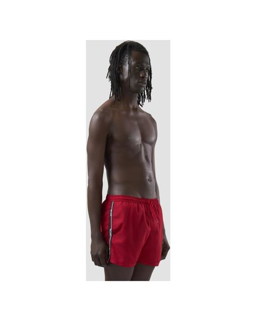 Gcds Badmode ,Rood ,Polyester Modello Corto in het Red voor heren