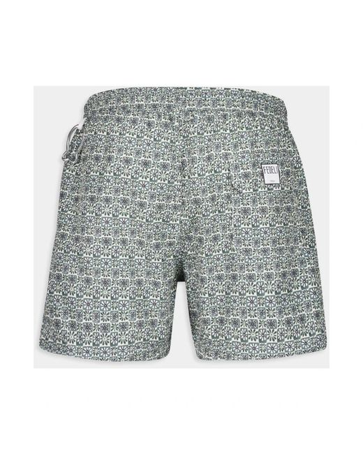 Fedeli Gray Beachwear for men