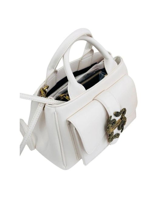 Just Cavalli Natural Ikonic Schlangen Schultertasche