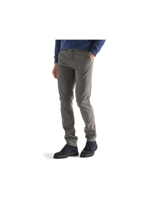 Harmont & Blaine Broeken ,Grijs ,Katoen Chinos Stretch Broek in het Blue voor heren