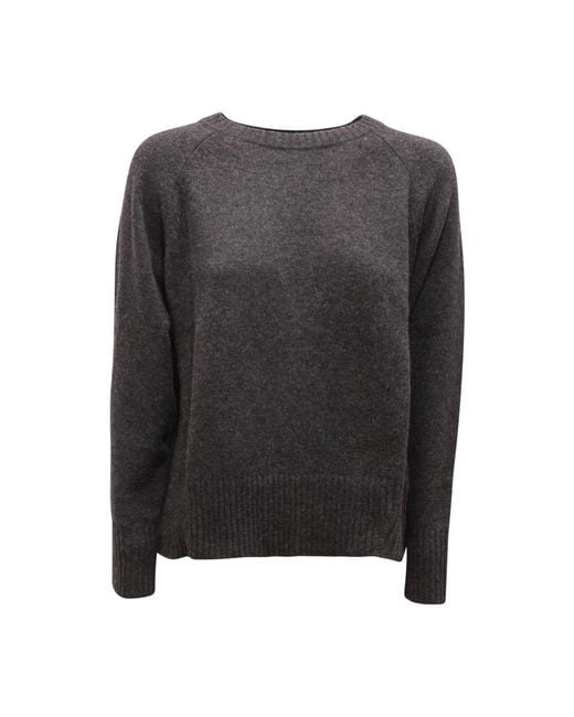 Marella Gray Round-Neck Knitwear