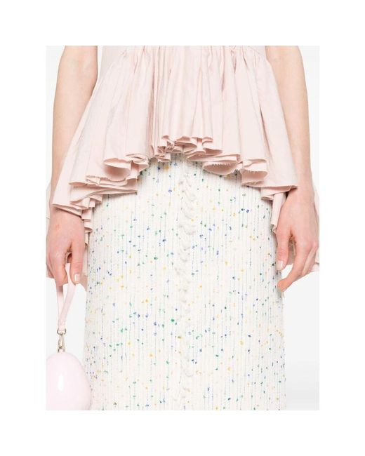 Midi Skirts MSGM de color White