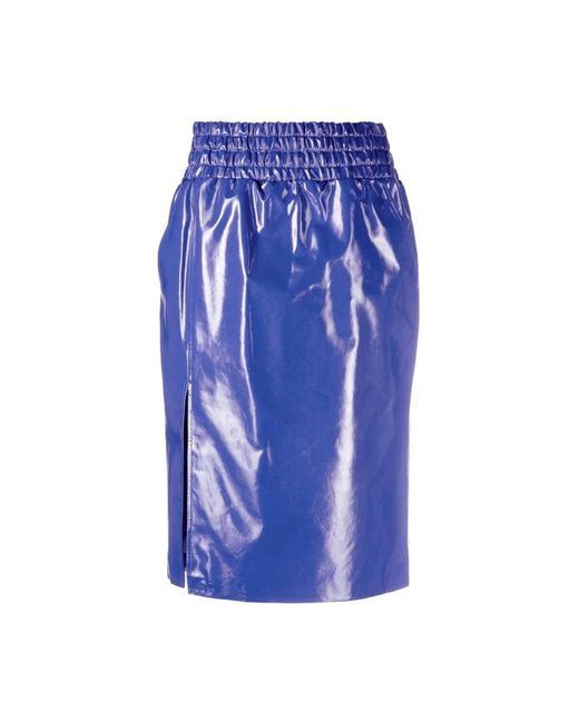 Tom Ford Glanzende Maxi-Rok in het Blue