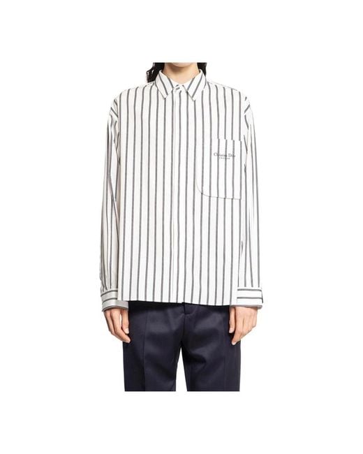 Dior White Casual Shirts for men
