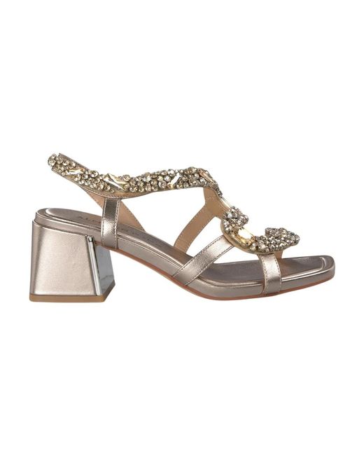 High Heel Sandals di Alma En Pena. in Metallic