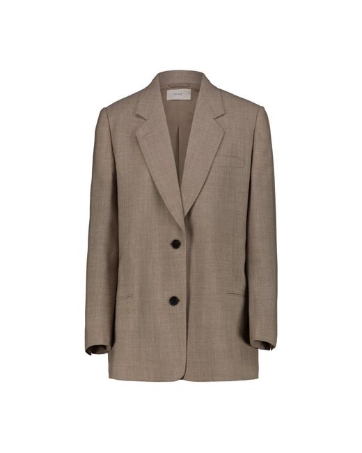 Oversize chaqueta de lana The Row de color Brown