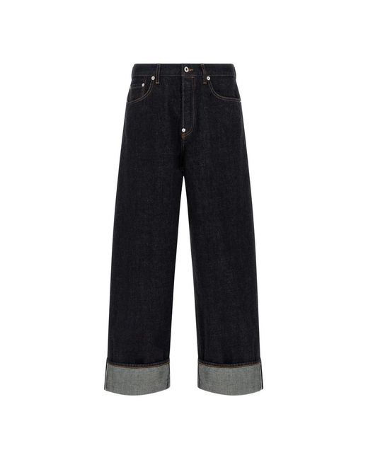 KENZO Blue Wide Jeans for men