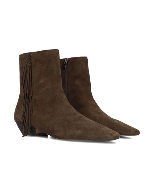 Toral Brown Braune Wildleder Stiefeletten Linette