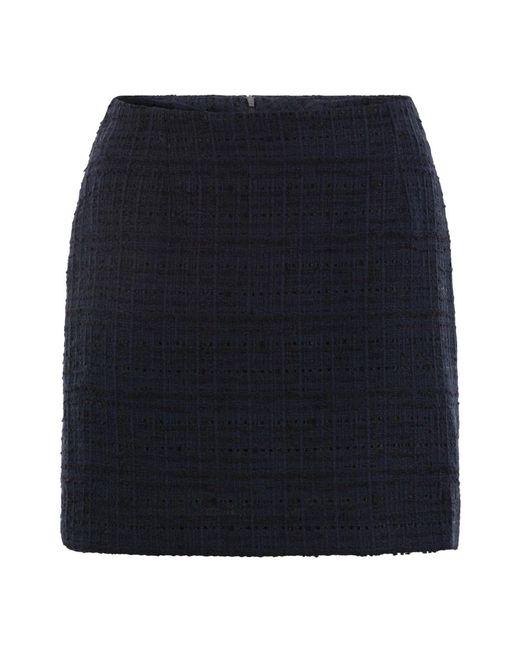 Tweed short skirt di Tagliatore in Blue