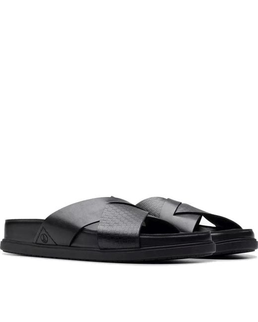 Sliders Clarks pour homme en coloris Black