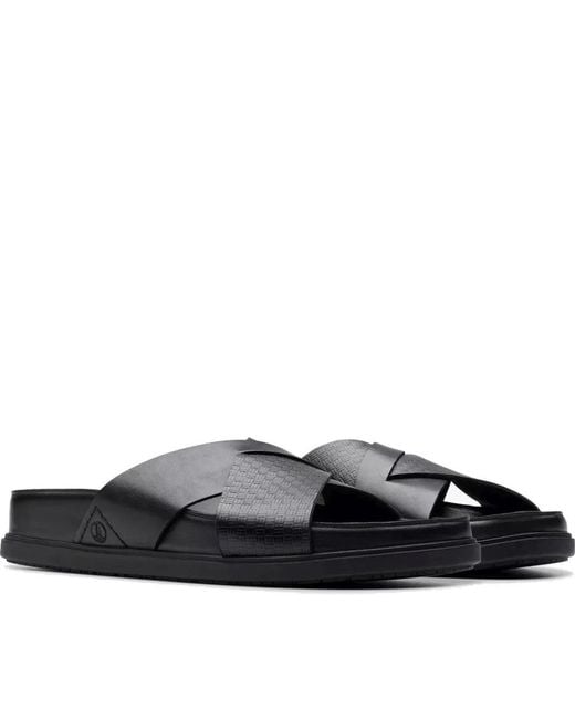 Clarks Schoenen ,Zwart ,Leer Torford Cross in het Black voor heren