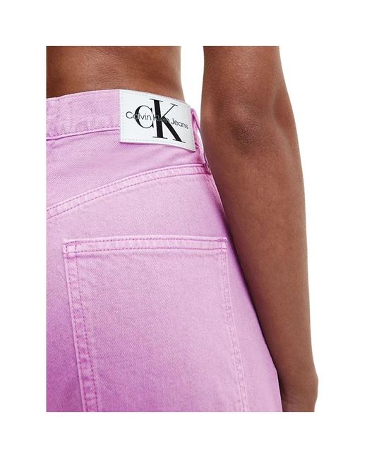 Calvin Klein Purple Wide Jeans