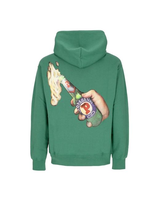 Propaganda Green Hoodies for men