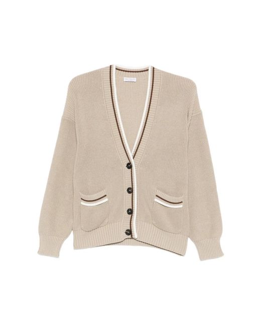 Brunello Cucinelli Natural Cardigans