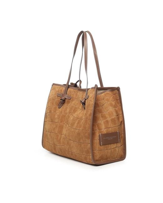 Gianni Chiarini Brown Shopping Bags