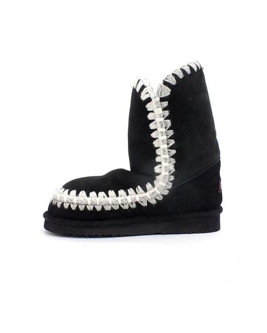 Mou Black Winter Boots