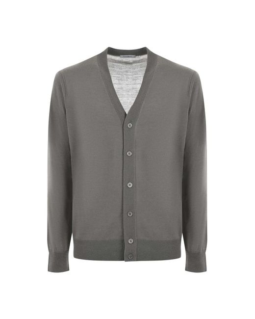 Paolo Pecora Gray Cardigans for men