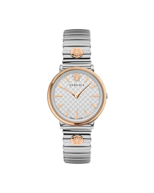 Versace V-Circle 38 Mm in het Metallic