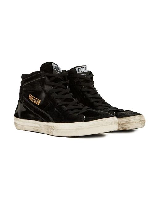 Golden Goose Deluxe Brand Distressed High-Top Sneakers in Black für Herren