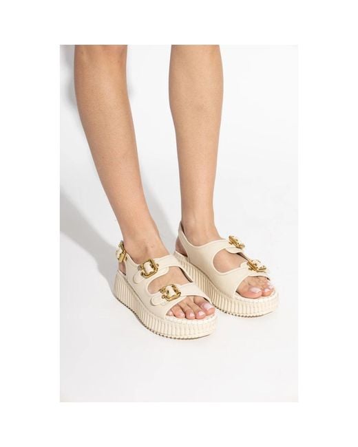 Chloé Metallic Wedges