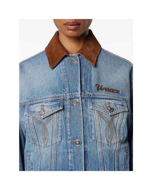 Versace Blue Denim Jackets