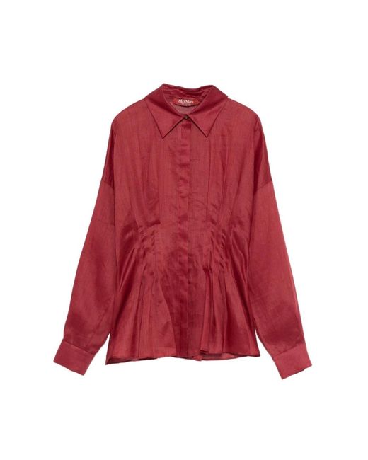 Shirts Max Mara de color Red