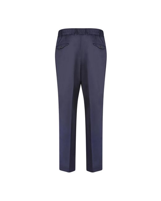 Dell'Oglio Blue Slim-Fit Trousers for men