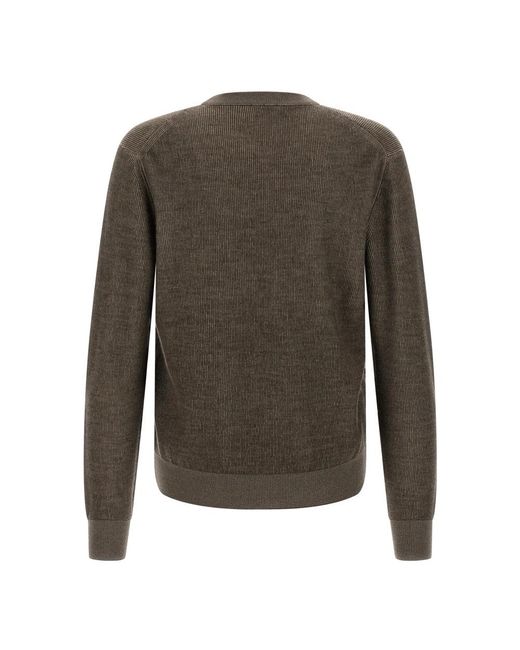 Brioni Green Round-Neck Knitwear for men