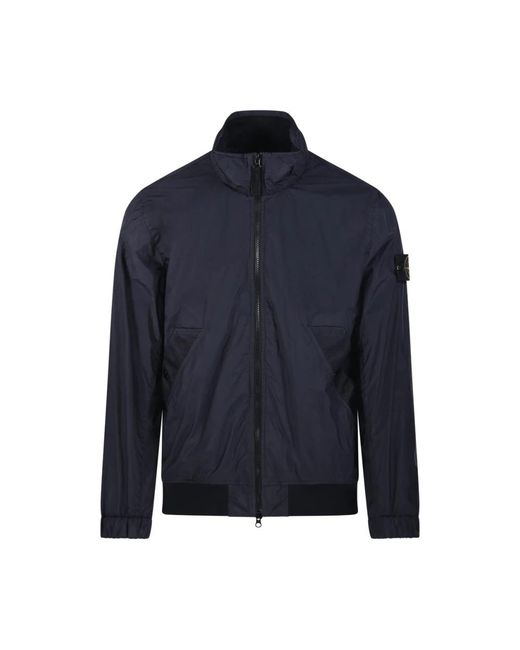 Stone Island Blue Light Jackets for men