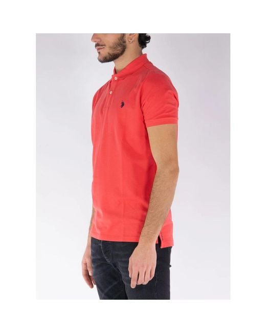 U.S. POLO ASSN. Red Polo Shirts for men