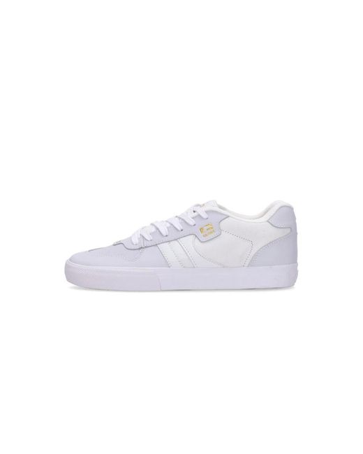 Globe Schoenen ,Wit ,Suède Wit/Goud Skate Schoenen Vulcanized Vetersluiting in het White voor heren