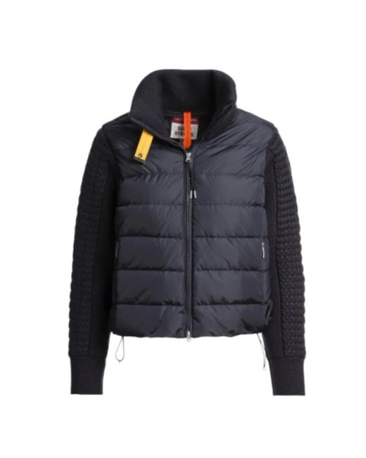 Parajumpers Black Hybride Woll- & Nylon-Winterjacke