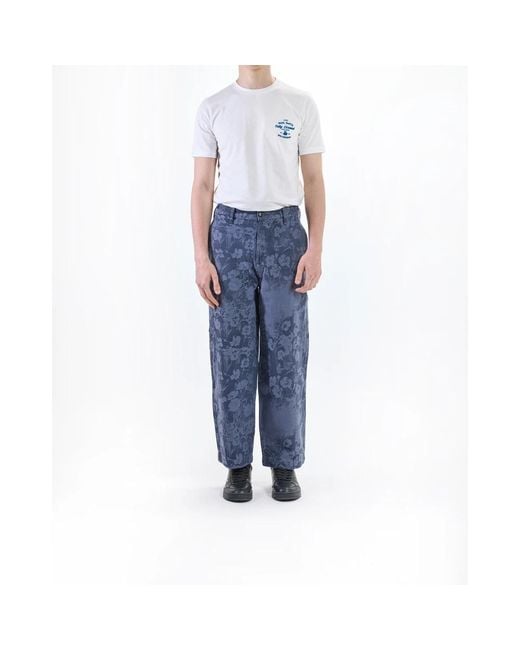 Paul Smith Blue Straight Trousers for men