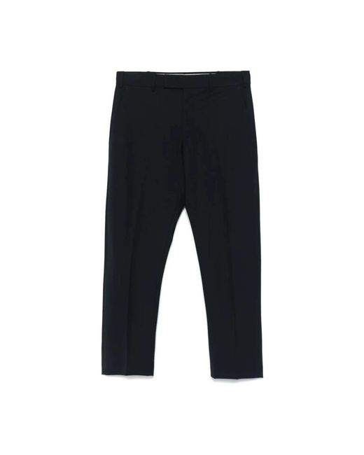 PT Torino Black Straight Trousers for men