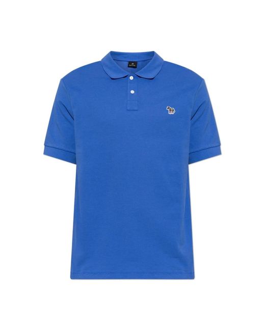 Paul Smith Polo Mit Patch in Blue für Herren