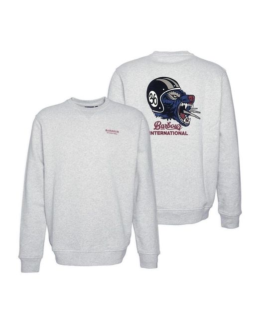 Barbour Jack Graphic Sweatshirt in het Gray voor heren