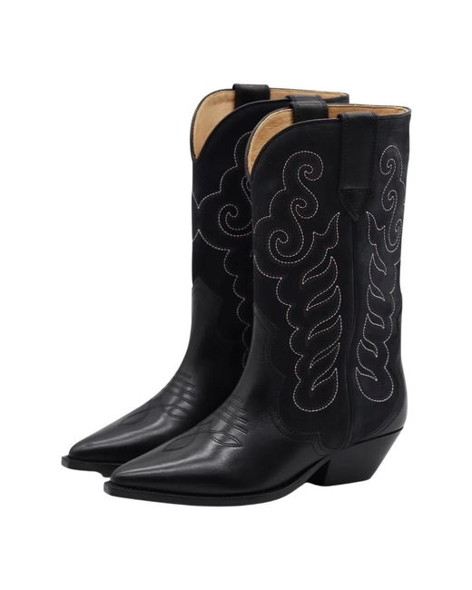 Isabel Marant Black Cowboy Boots