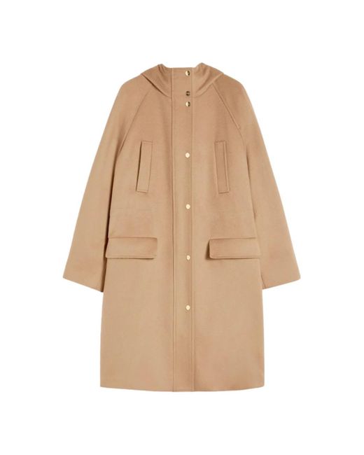 Max Mara Natural Single-Breasted Coats