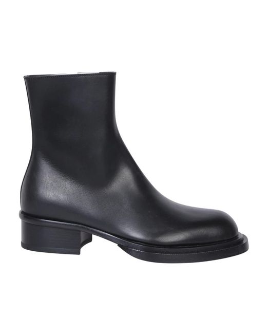 McQueen Stack Enkellaarsjes in het Black voor heren