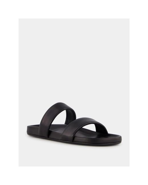 Saint Laurent Black Sliders for men